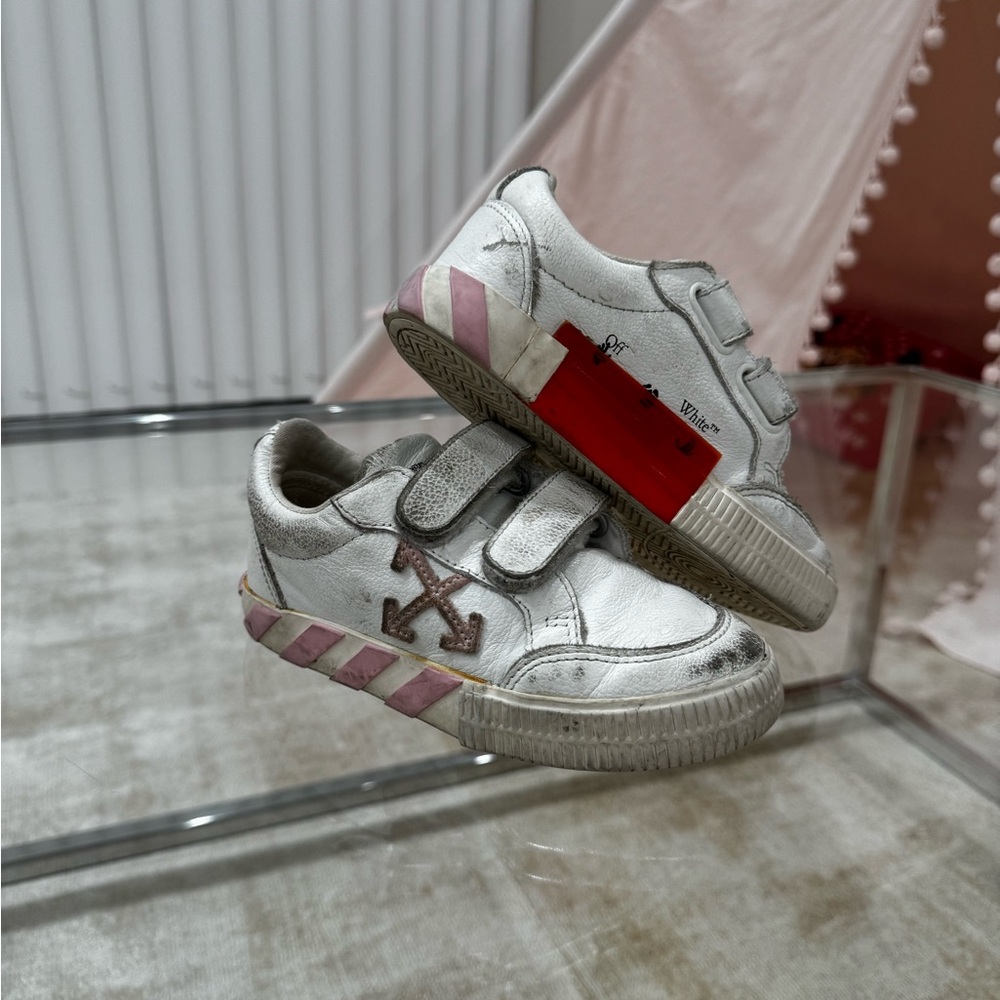 Girls shoes 👟 BRAND;Off White Size; 28 COLOR;white/pink